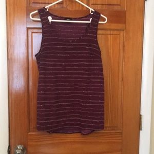 Mossimo Purple Patterned Tank - Small